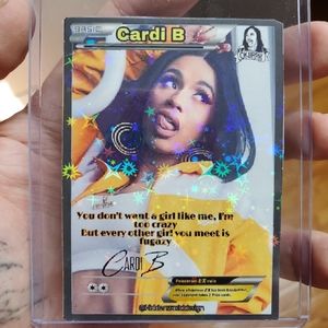 Cardi B star holo pokemon card